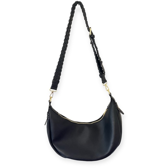 JULES KAE Zola Bag Vegan Shoulder Bag Adjustable Strap Black - Picture 2 of 15